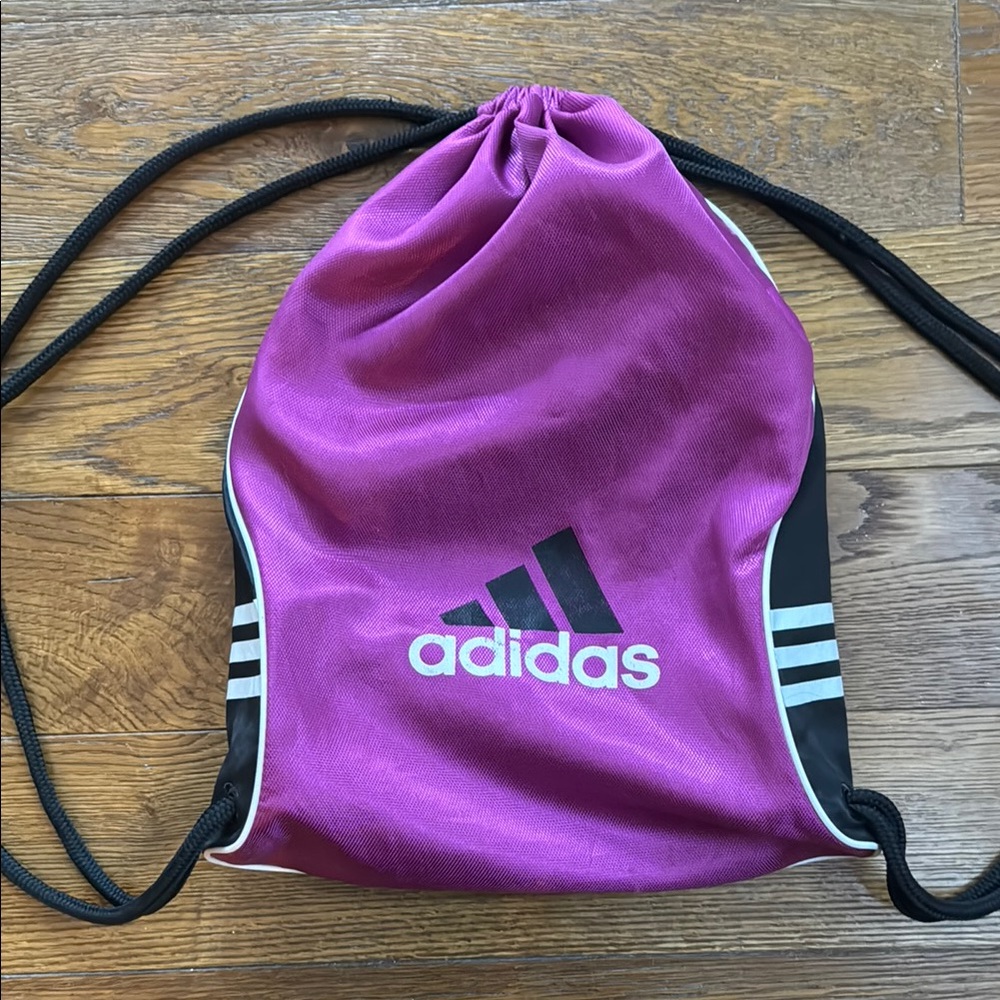 Adidas Pink Drawstring Bag